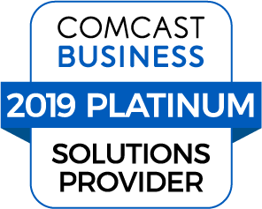 Comcast Businesss Solutions Provider 2019 Platinum Logo